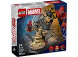 Lego | Marvel Big Showdown: Spider-Man Vs. Sandman - Spider-Man Giocattolo Con 3 Minifigure - Spider Man, Venom E Sandma - Regalo Per Ragazzi Dai 9 Anni In Su, Ragazze E Fan - 76334