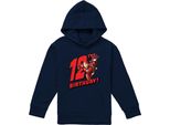 Spider-Man - Felpa Con Cappuccio Per Bambini, Da Indossare Sopra Altri Capi, 12° Compleanno TV24154 (128) (Blu Navy)