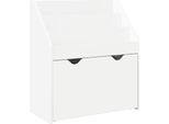 Vidaxl Scaffale Per Bambini Con Cassetti Bianco 60 X 29,5 X 69 Cm Materiale Ligneo