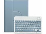 Inf Custodia Con Tastiera Bluetooth Blu Nebbia Per Ipad Air 4/5 10.9 Pollici