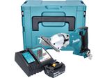 Makita Djs 800 RF1J Cesoie A Batteria Per Fibrocemento 18 V Brushless + 1X Batteria 3,0 Ah + Caricabatteria + Makpac