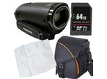 Panasonic HC-V380EG-K Full HD Camcorder+Tasche+Tuch+64 GB