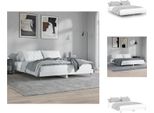 Vidaxl Struttura Letto Bianca 120X200 Cm In Legno - Letti E Strutture Letto