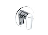 Kludi Pure&Solid Mitigeur Monocommandé Encastré Pour Douche, Montage Mural, 28 L/Min, Chrome, 347550575, 347550575