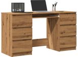 Maison Exclusive - Scrivania In Rovere Artigianale 140X50X77 Cm Materiale Ligneo