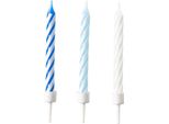 Amscan 9904364 - 10 Candele A Spirale Sky Blue Altezza 6,3 Cm, Decorazione