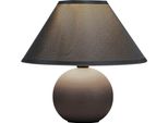 Rabalux 2146 Ariel Lampada Da Tavolo, E14, Ceramica, Grigio, Rotonda, Moderna, ø200Mm