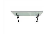 Glaszentrum Hagen - 180X90 Cm Vetro Trasparente A Spruzzo - Trasparente - Incl. RAL7016