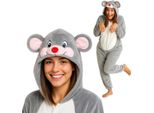 Onesie Kigurumi Pigiama Topolino Costume Travestimento L: 165 - 175Cm