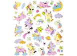 Adesivi Decorativi, Colorati, Muminkorn, Unicorni, Fai Da Te, 32 Pezzi.