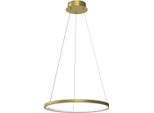 Lampada A Sospensione Moderna Dorata Ring Ø50Cm Colore Neutro Led 27W Hoop Milagro