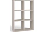 Selsey Malax - Scaffale A Giorno, 6 Scomparti, Grigio, 110 Cm