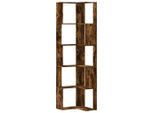 Syfax™ Libreria Angolare 5Ripiani Rovere Fumo 50X50X179 Cm Multistrato