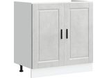 Syfax™ Mobile Base Lavello Porto Grigio Cemento 80X46X81,5 Cm