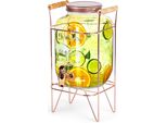 Bevande In Vetro, Grande Distributore In Vetro Con Rubinetto E Supporto, 4,2 L