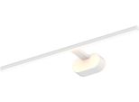 Lampada Da Parete Sopra Lo Specchio, Minimalista Bianca, Orizzontale, Allungata, 60 Cm, Colore Caldo, Led, 11W, Prado Milagro