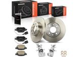 Frankberg 2X Pinze Freno + 2X Dischi Freno + 4X Pastiglie Freno Posteriori Per Alfa Romeo Mito 955 2008-2018