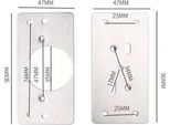 Inf Kit Di Riparazione Cerniere In Acciaio Inox - 6 Set Di Cerniere 201 Con Viti