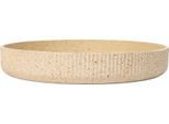 Vivanno Vaso Da Fiori In Fibra Di Vetro Oryven, Rilievo Arbanerelief Opaco - 34X5,50 Cm