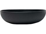 Vivanno Vaso Da Fiori In Fibra Di Vetro Plana, Antracite Scandinavo Scanalato - 34X9 Cm