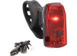 Fahrrad-RüCklicht Fischer Fahrrad "Akku-RüCklicht “Basic”", Rot (Schwarz), Fahrradlampen