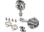 Pedale Di Sistema Xlc "PD-S15"", Bifacciale, Grigio/Argento (1 Paio)"