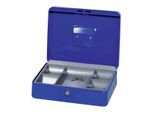 Cassetta Portavalori Hmf Con Serratura A Cilindro 30X24X9Cm Colori Assortiti (Blu, Bianco, Nero, Rosso)