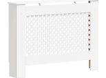 Vidaxl Copriradiatore Bianco 112×19×81,5 Cm Mdf