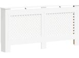 Vidaxl Copriradiatore Bianco 172×19×81,5 Cm Mdf