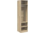 Vidaxl Armadio Rovere Sonoma 50X50X200 Cm Materiale A Base Di Legno