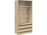 Vidaxl Armadio Rovere Sonoma 100X50X200 Cm Materiale A Base Di Legno