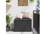 Vidaxl Cassapanca Da Giardino Antracite 78X44X55 Cm