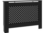 Vidaxl Rivestimento Per Radiatori Nero 112X19X81,5 Cm Mdf