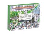 Galison Puzzle Bifacciale Primavera In Biblioteca 500 Pezzi