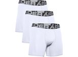 Boxer Da Uomo Under Armour Ua Charged Cotone 6In 3 Pack, Taglia: L