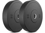 Marbo Sport Bumper Plates Set Di Piastre Di Peso In Gomma Piena 30 Kg / 2 X 15 Kg