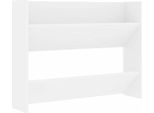 Vidaxl Scarpiera A Parete Bianca 80X18X60 Cm Materiale Legno