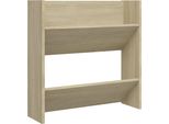 Vidaxl Scarpiera A Muro Rovere Sonoma 60X18X60 Cm Materiale Legno