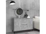 Vidaxl Credenza Grigio Cemento 102X35X70 Cm Materiale A Base Di Legno