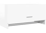 Armadio Bianco Lucido 70X32,5X35 Cm Materiale A Base Di Legno