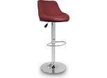 Sedia Aga Bar Rosso Scuro