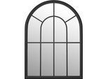Vidaxl Specchio Nero 60X45 Cm In Ferro Per Uso Interno