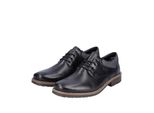 Rieker Uomo Scarpa Stringata Elegante Cuciture Decorative Scarpa Bassa 13200, Dimensione:42 Eu, Colore:Nero