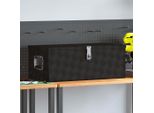 Vidaxl Contenitore Nero 80X39X30 Cm In Alluminio