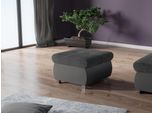 Pouf Abel 1 – Ecopelle Grigia / Grigio Scuro