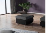 Pouf Abel 1 – Ecopelle Nera / Grigio Scuro 1