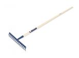 Rastrello In Metallo A 14 Denti Con Manico In Legno