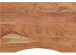 Piano Di Lavoro 80X60X2,5 Cm Rettangolare In Legno Massiccio Di Acacia