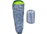 Camp Active Mummy Sacco A Pelo Estivo Per 5°C A 10°C - Sacco A Pelo Per Adulti - Festival, Escursioni, Campeggio - 210 X 80 Cm - Giallo/Grigio