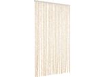 Vidaxl Tenda A Mosca Beige E Bianco 100X230 Cm Ciniglia